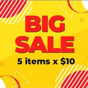 ALL SHOES 5/$10 **$10 MINIMUM ORDER**LIKE YOUR ITEMS FOR OFFER!